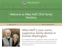 Tablet Screenshot of dentistofficeeverett.com